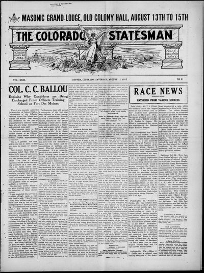 Colorado Statesman, Aug 11, 1917