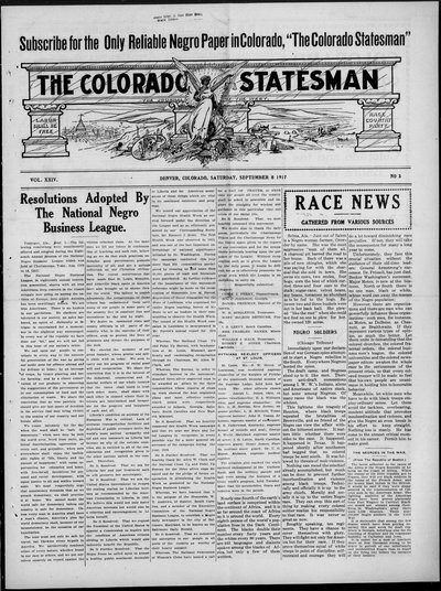 Colorado Statesman, Sep 8, 1917
