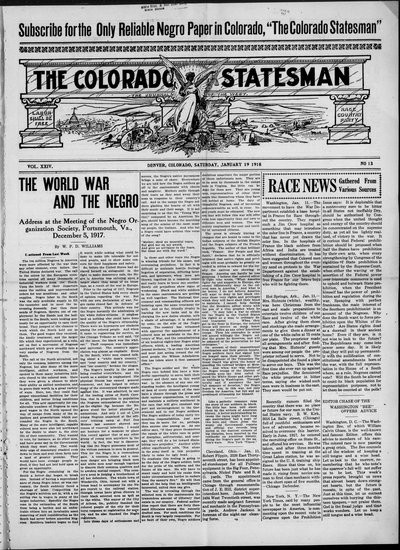 Colorado Statesman, Jan 19, 1918