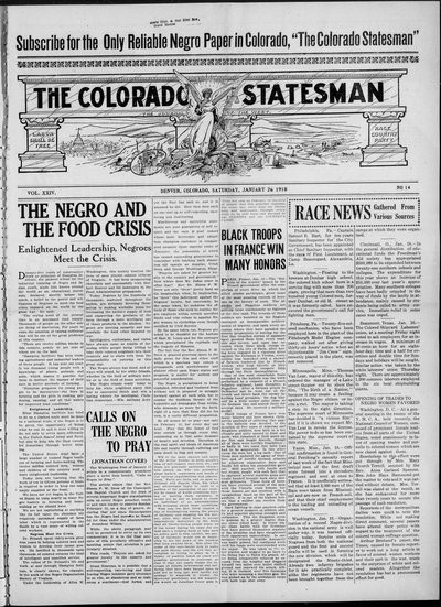 Colorado Statesman, Jan 26, 1918