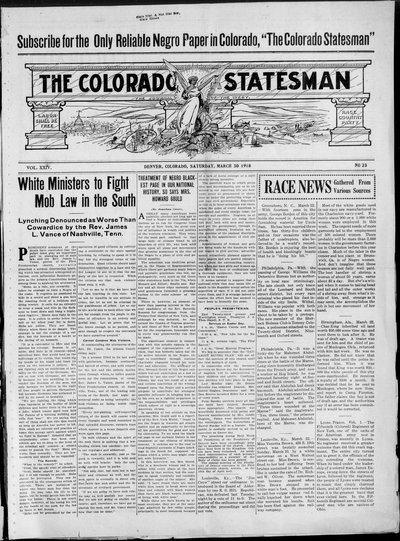 Colorado Statesman, Mar 30, 1918