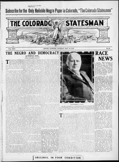 Colorado Statesman, May 18, 1918