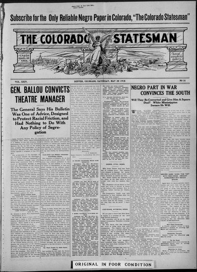 Colorado Statesman, May 25, 1918