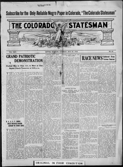 Colorado Statesman, Jul 27, 1918