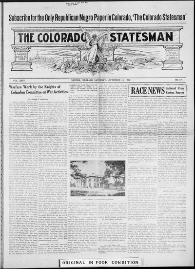 Colorado Statesman, Sep 14, 1918
