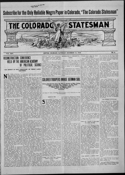 Colorado Statesman, Dec 14, 1918