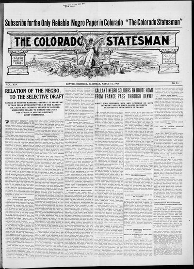 Colorado Statesman, Mar 15, 1919
