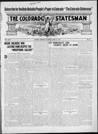 Colorado Statesman, Apr 26, 1919