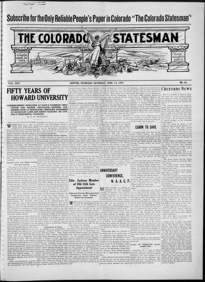 Colorado Statesman, Jun 14, 1919