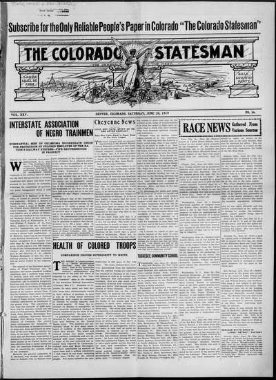 Colorado Statesman, Jun 28, 1919