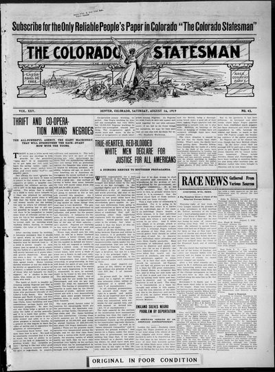 Colorado Statesman, Aug 16, 1919