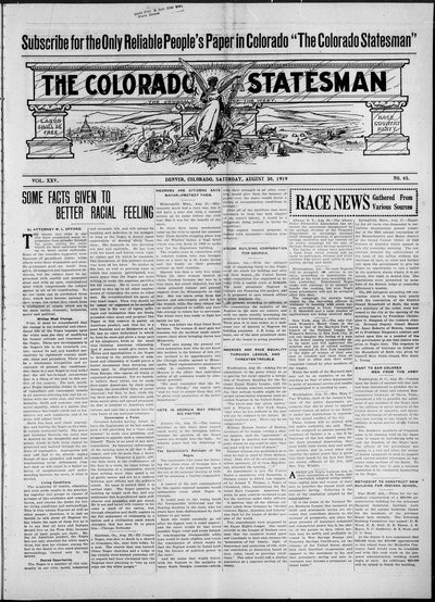 Colorado Statesman, Aug 30, 1919