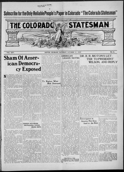 Colorado Statesman, Oct 11, 1919