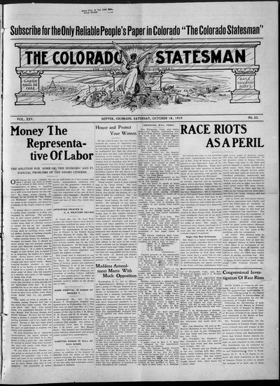 Colorado Statesman, Oct 18, 1919