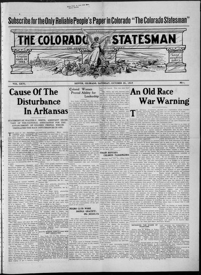Colorado Statesman, Oct 25, 1919