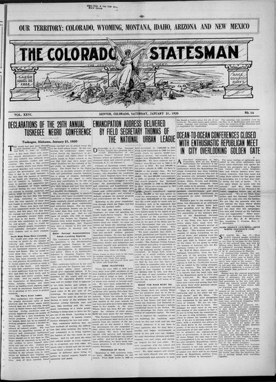 Colorado Statesman, Jan 31, 1920