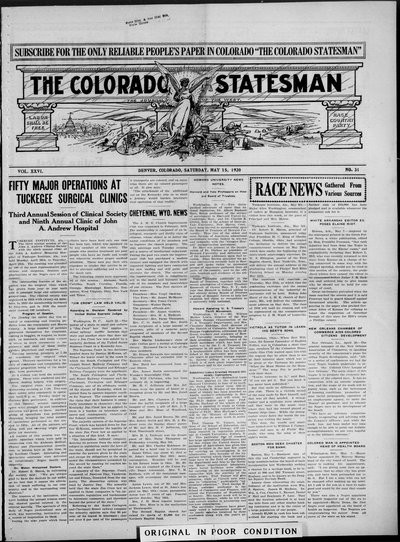Colorado Statesman, May 15, 1920