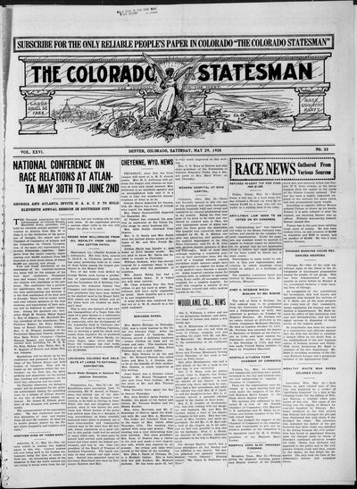 Colorado Statesman, May 29, 1920