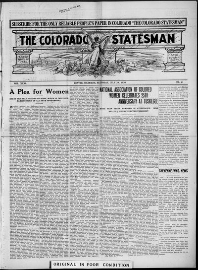Colorado Statesman, Jul 24, 1920