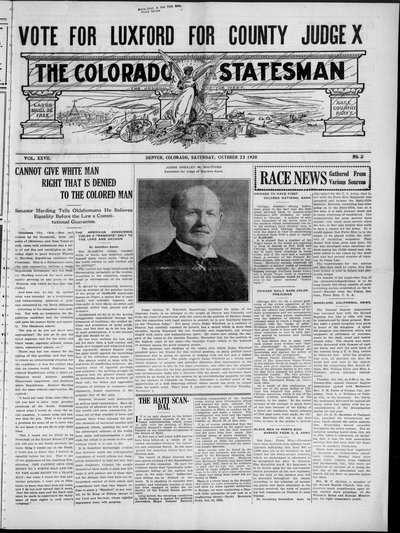 Colorado Statesman, Oct 23, 1920