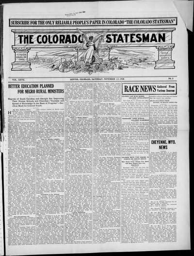 Colorado Statesman, Nov 13, 1920
