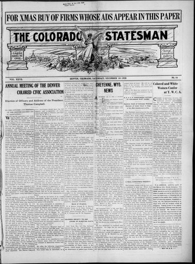 Colorado Statesman, Dec 18, 1920