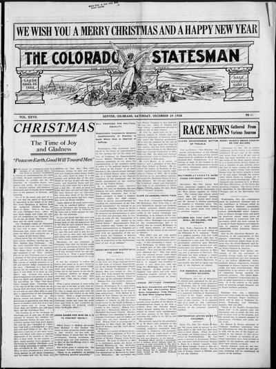 Colorado Statesman, Dec 25, 1920