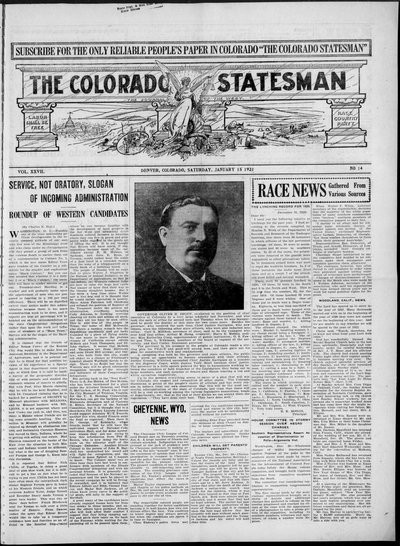 Colorado Statesman, Jan 15, 1921