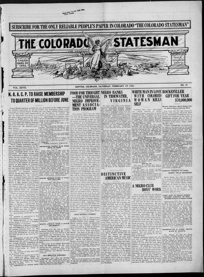 Colorado Statesman, Feb 19, 1921