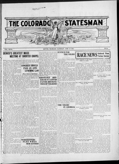 Colorado Statesman, Jun 18, 1921
