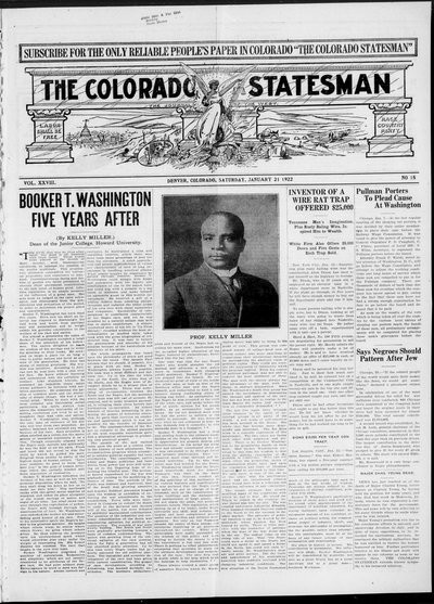 Colorado Statesman, Jan 21, 1922