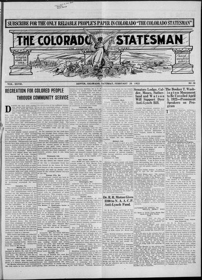 Colorado Statesman, Feb 25, 1922