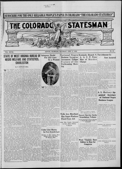 Colorado Statesman, Jun 17, 1922