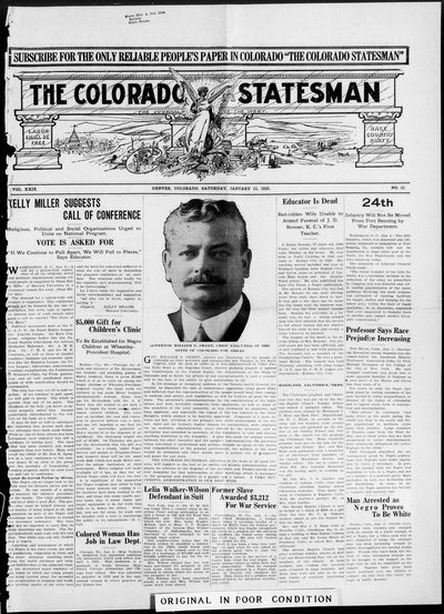 Colorado Statesman, Jan 13, 1923