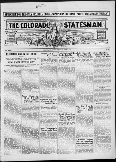 Colorado Statesman, Jun 9, 1923