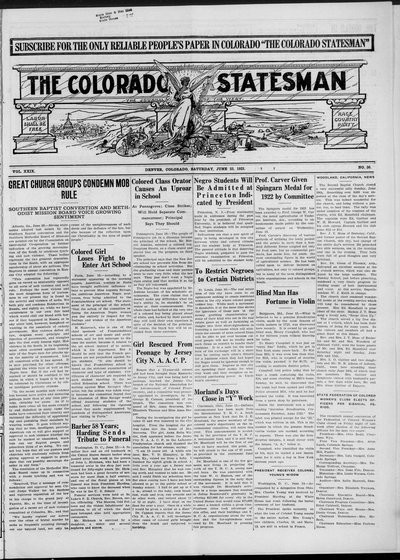 Colorado Statesman, Jun 23, 1923