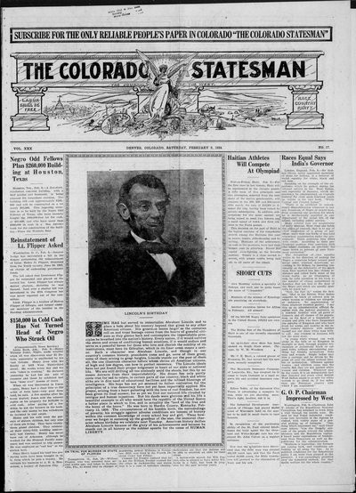 Colorado Statesman, Feb 9, 1924
