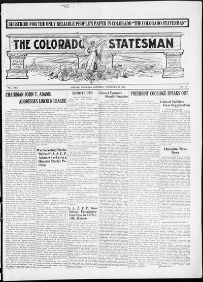 Colorado Statesman, Feb 23, 1924