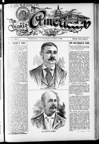 The Colored American, Oct 27, 1900