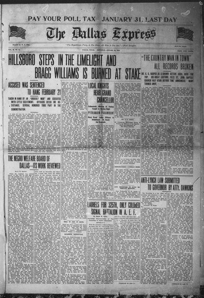 Dallas Express, Jan 25, 1919