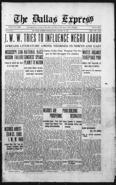 Dallas Express, Oct 25, 1919