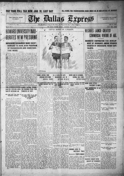 Dallas Express, Nov 22, 1919