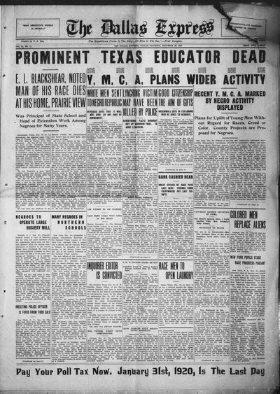 Dallas Express, Dec 20, 1919