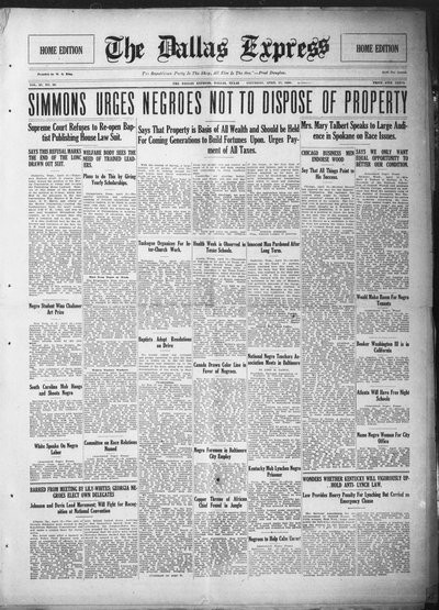 Dallas Express, Apr 17, 1920