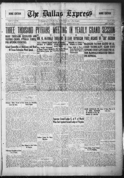 Dallas Express, Jun 12, 1920