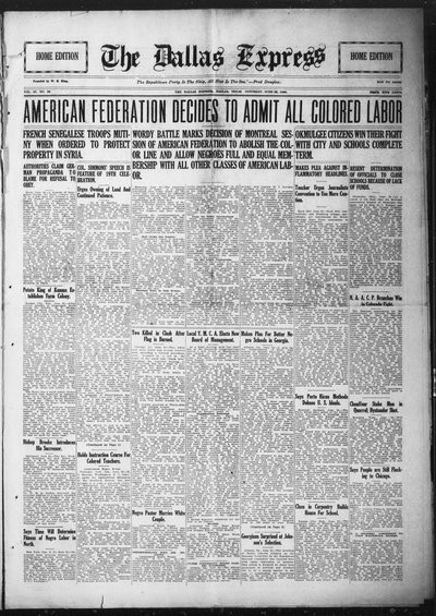 Dallas Express, Jun 26, 1920