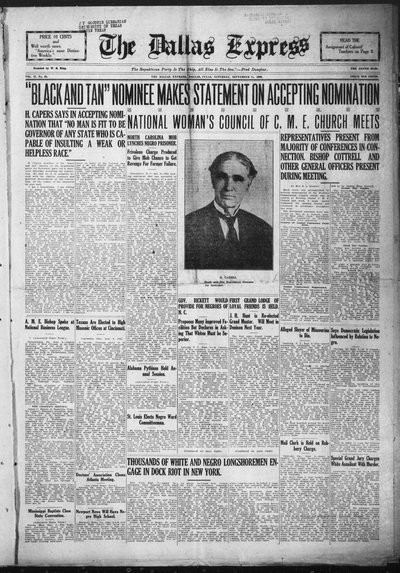 Dallas Express, Sep 11, 1920