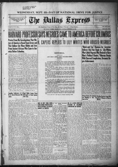 Dallas Express, Sep 18, 1920