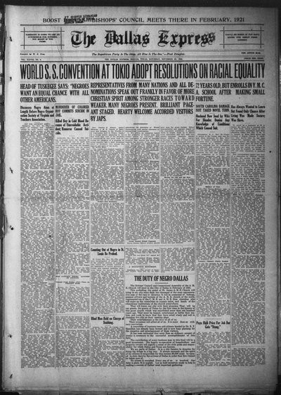 Dallas Express, Nov 27, 1920