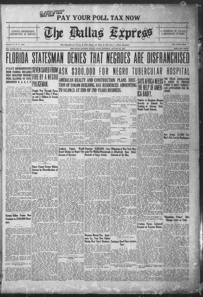 Dallas Express, Jan 22, 1921